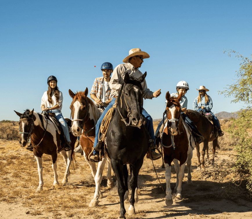 The only horseback riding at Gila River Reservation