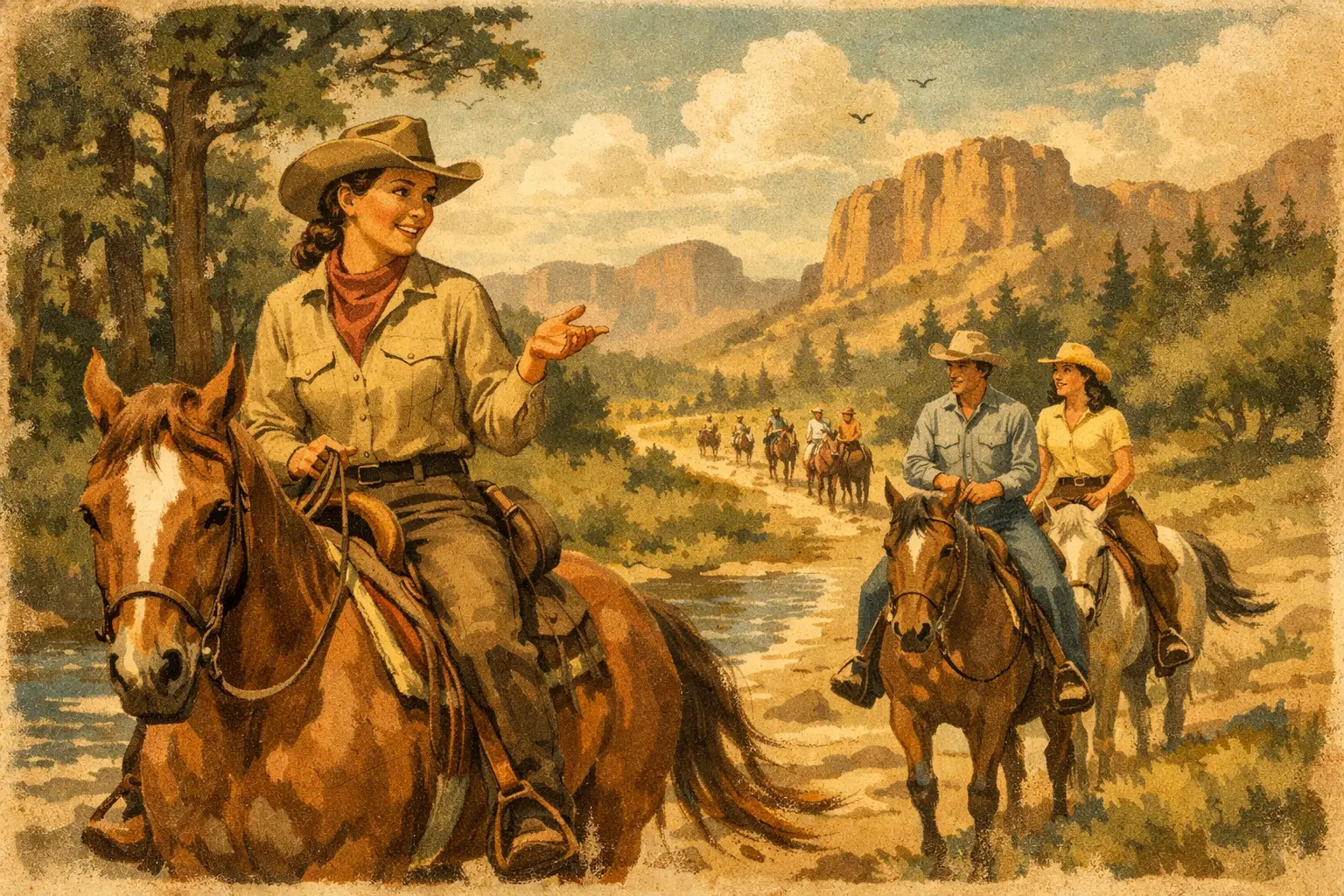 What Happens on a Guided Trail Ride?