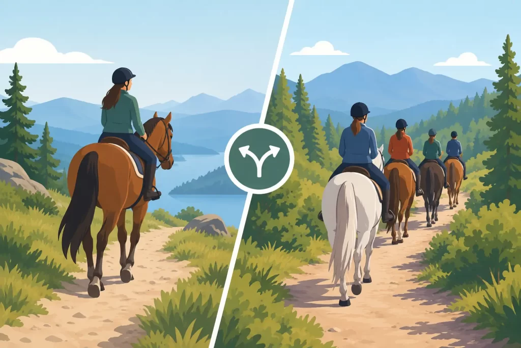 Private Trail Ride Versus Group: Which Fits You?